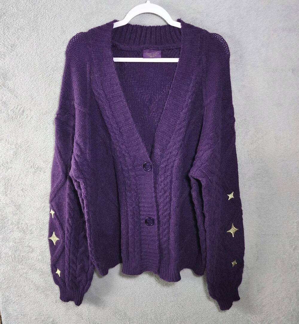 Taylor Swift Speak Now Cardigan Taylor’s Version Purple Authentic Size MD / LG